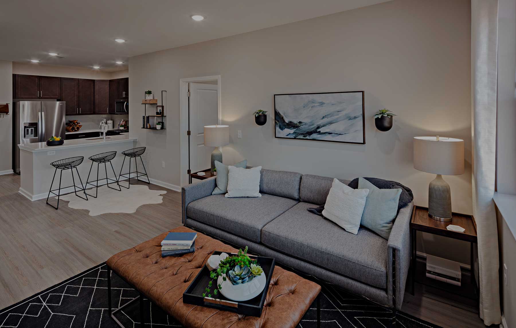 The Lofts at Monroe Parke Living Room interior